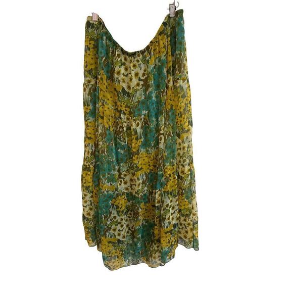 Lily Maxi Skirt, Floral Pattern womens 3X - Picture 2 of 5